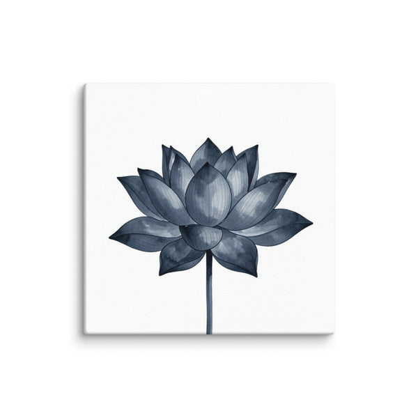 Slate V canvas print shown in wall display view in 6 x 6 inch universal size