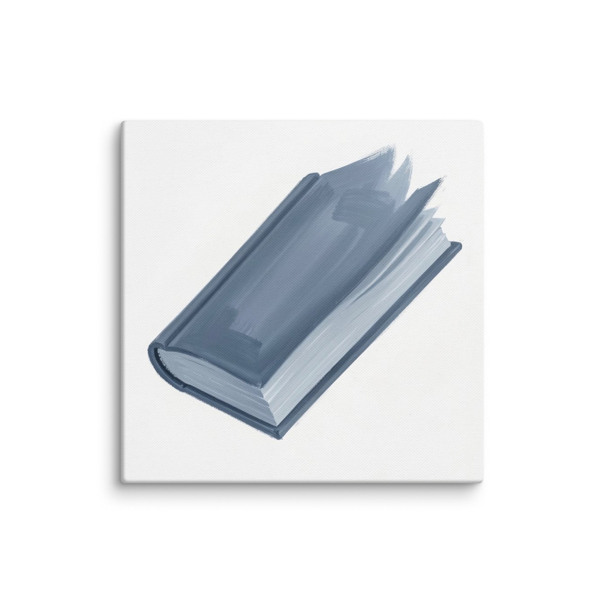 Slate XII canvas print shown in wall display view in 6 x 6 inch universal size