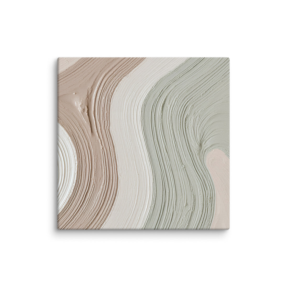 Talus canvas artwork with angular rock-like forms and deep charcoal contrasts, shown on white.