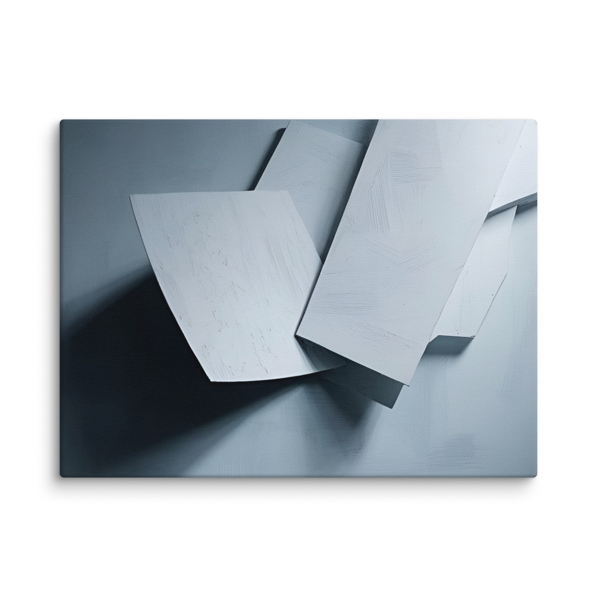 Silhouette canvas print shown in wall display view in 32 x 32 inch statement piece