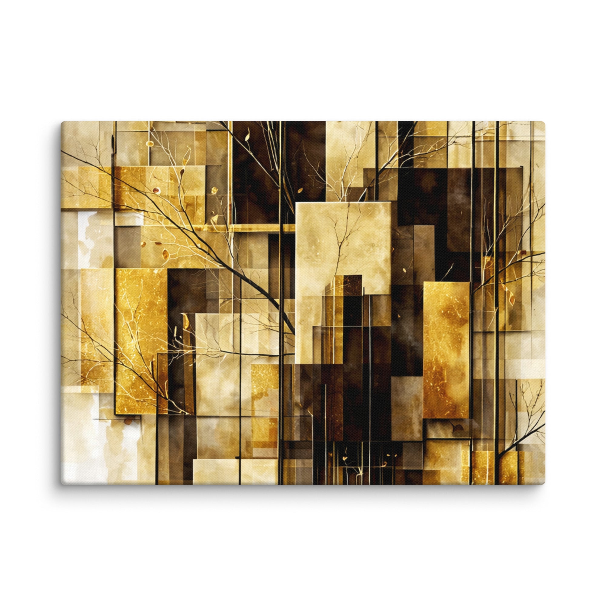 Altin canvas print shown in wall display view in 32 x 32 inch statement piece
