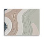 Talus canvas artwork with angular rock-like forms and deep charcoal contrasts, shown on white.