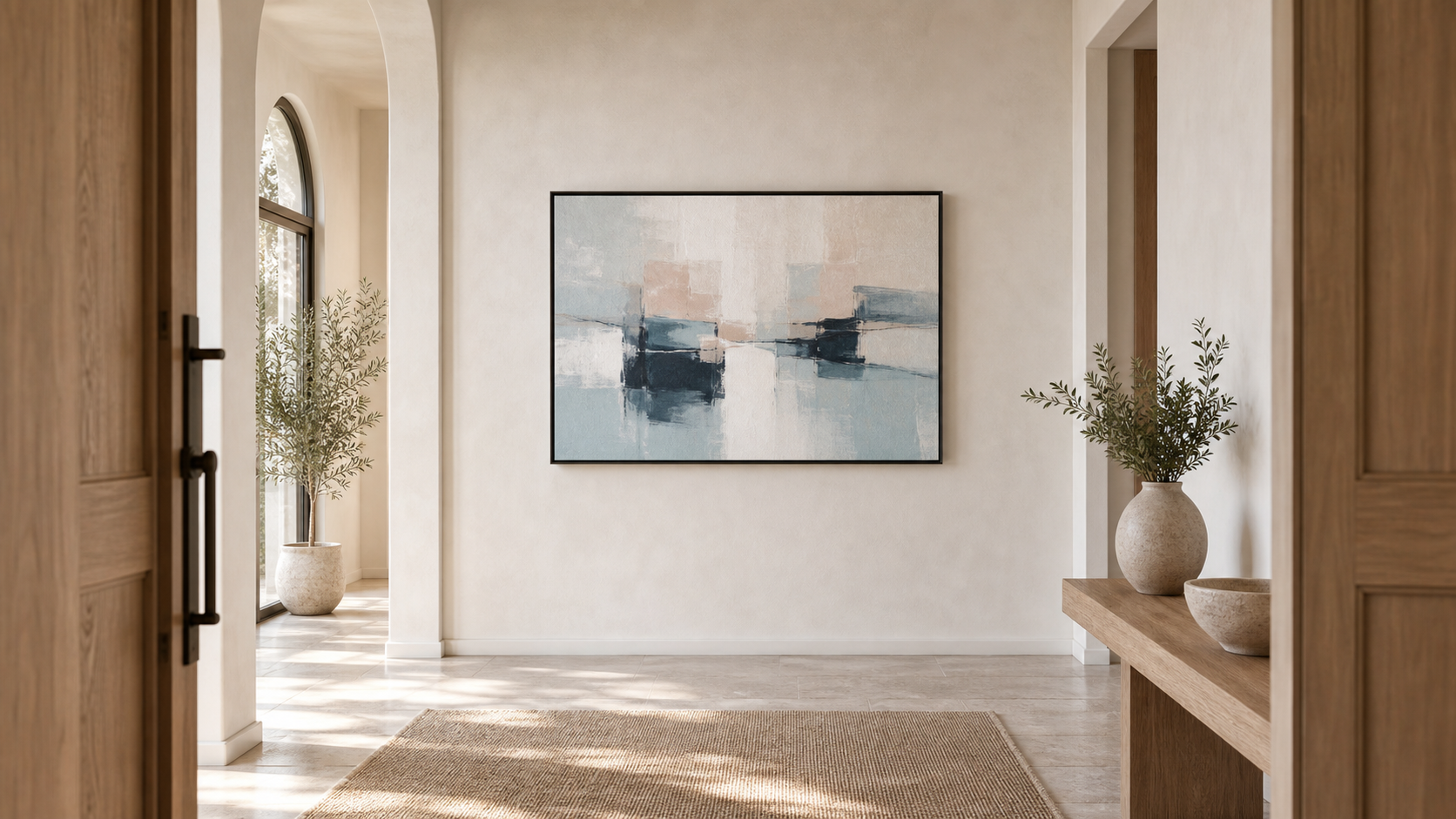 Artwork shown in an interior setting