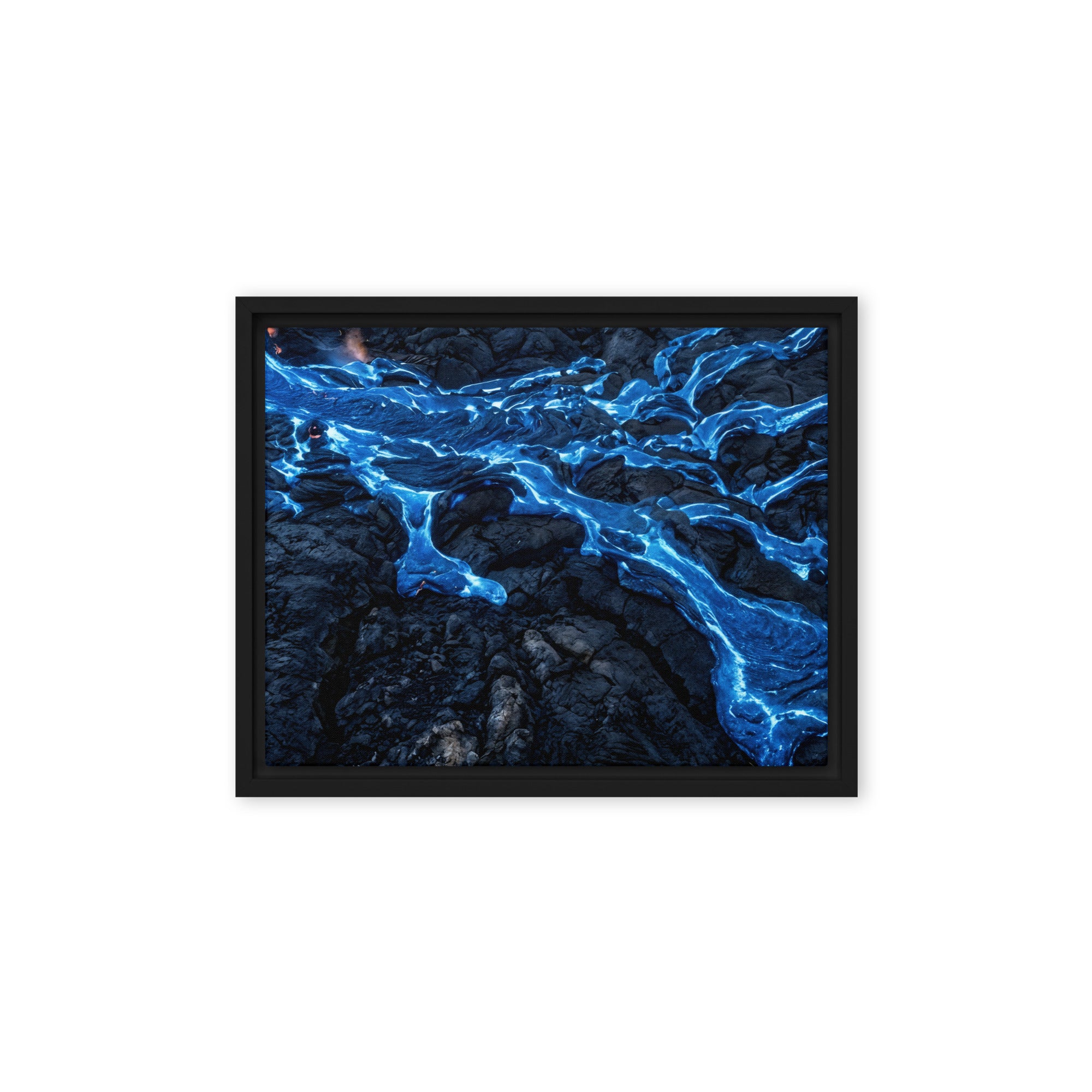 Scoria framed canvas print image for product listing in black frame, 16 x 16 inch universal size