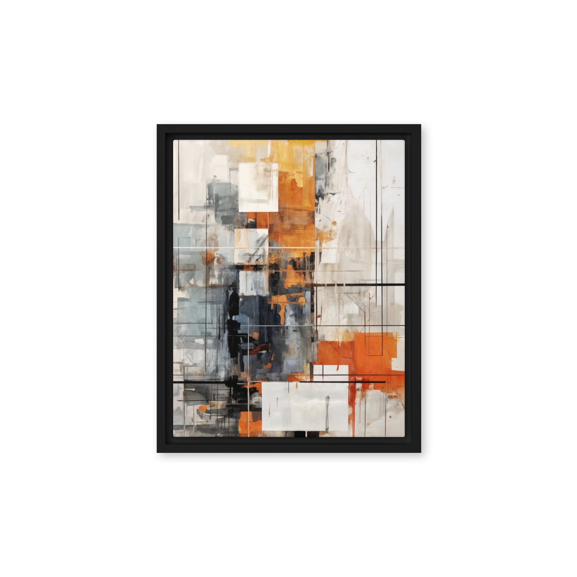Corrupt framed canvas print image for product listing in black frame, 16 x 16 inch universal size