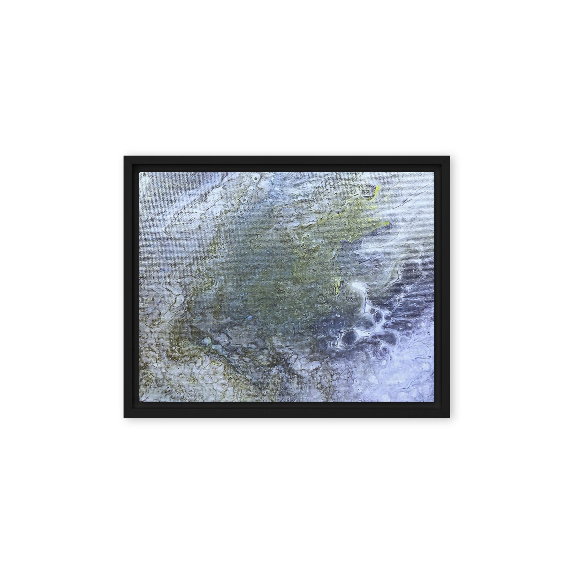 Shallows framed canvas studio series image for product listing in black frame, 16 x 16 inch universal size