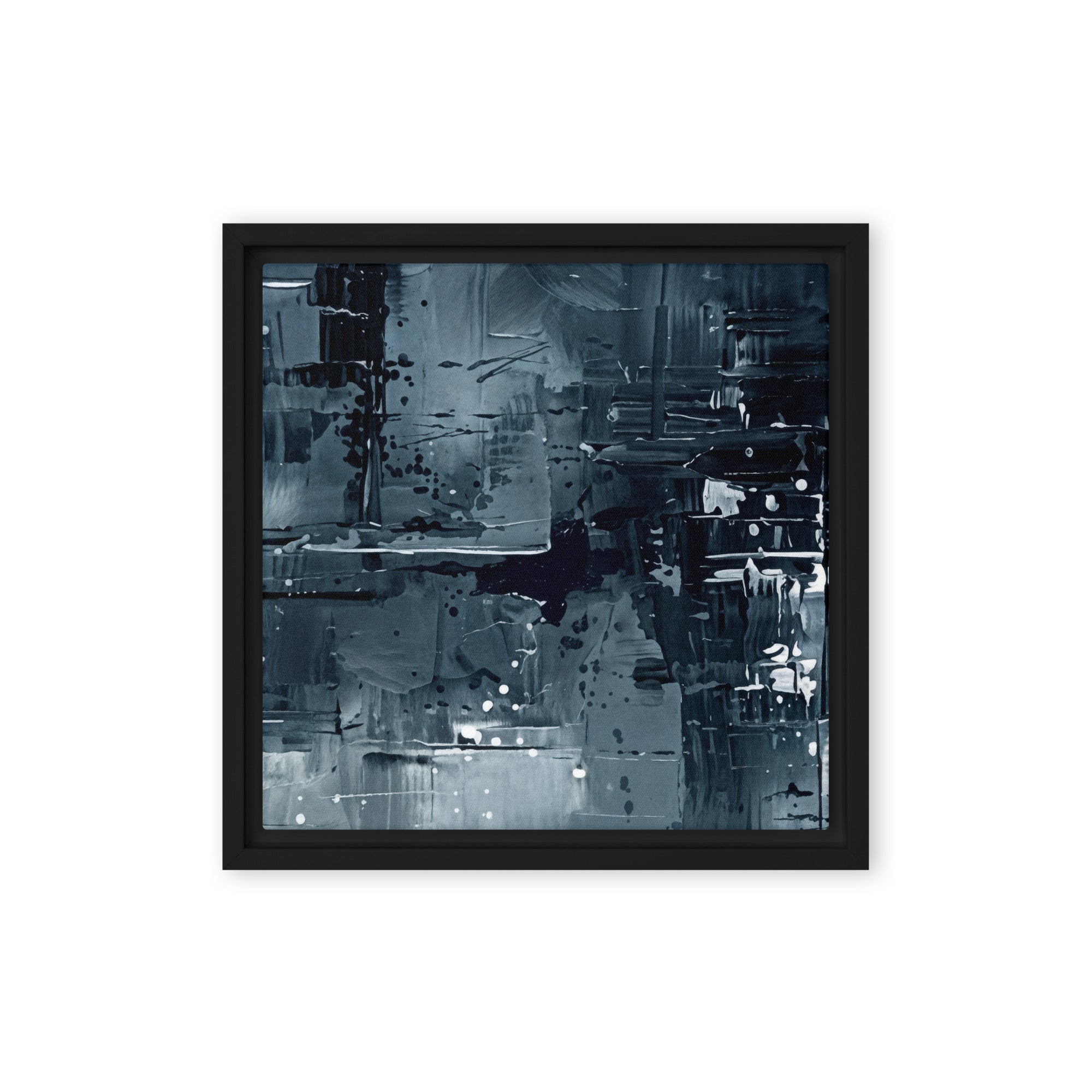 Amidst framed canvas print product image in black frame, 20 x 28 inch large size