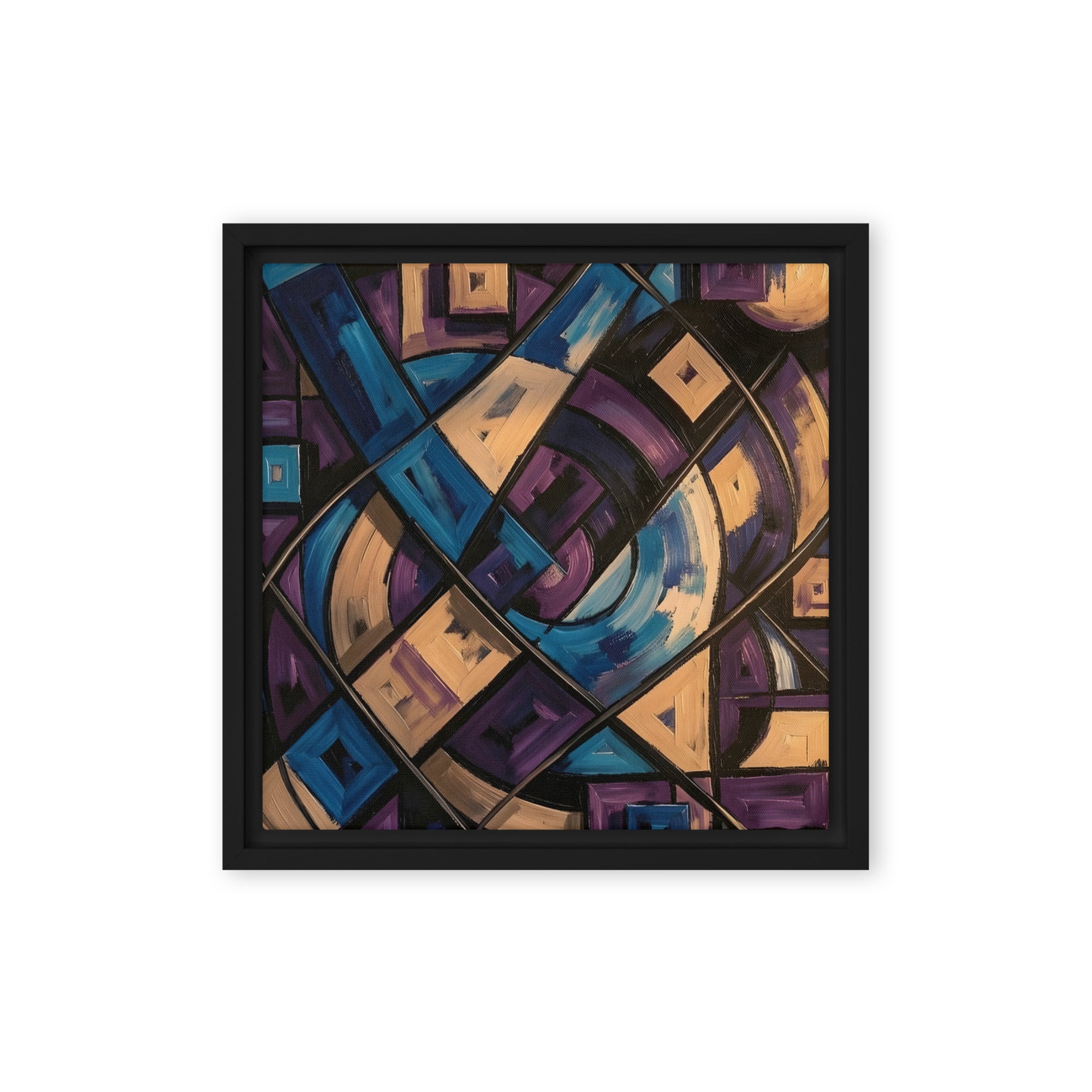 Relic framed canvas print wall display image in black frame, 12 x 18 inch universal size