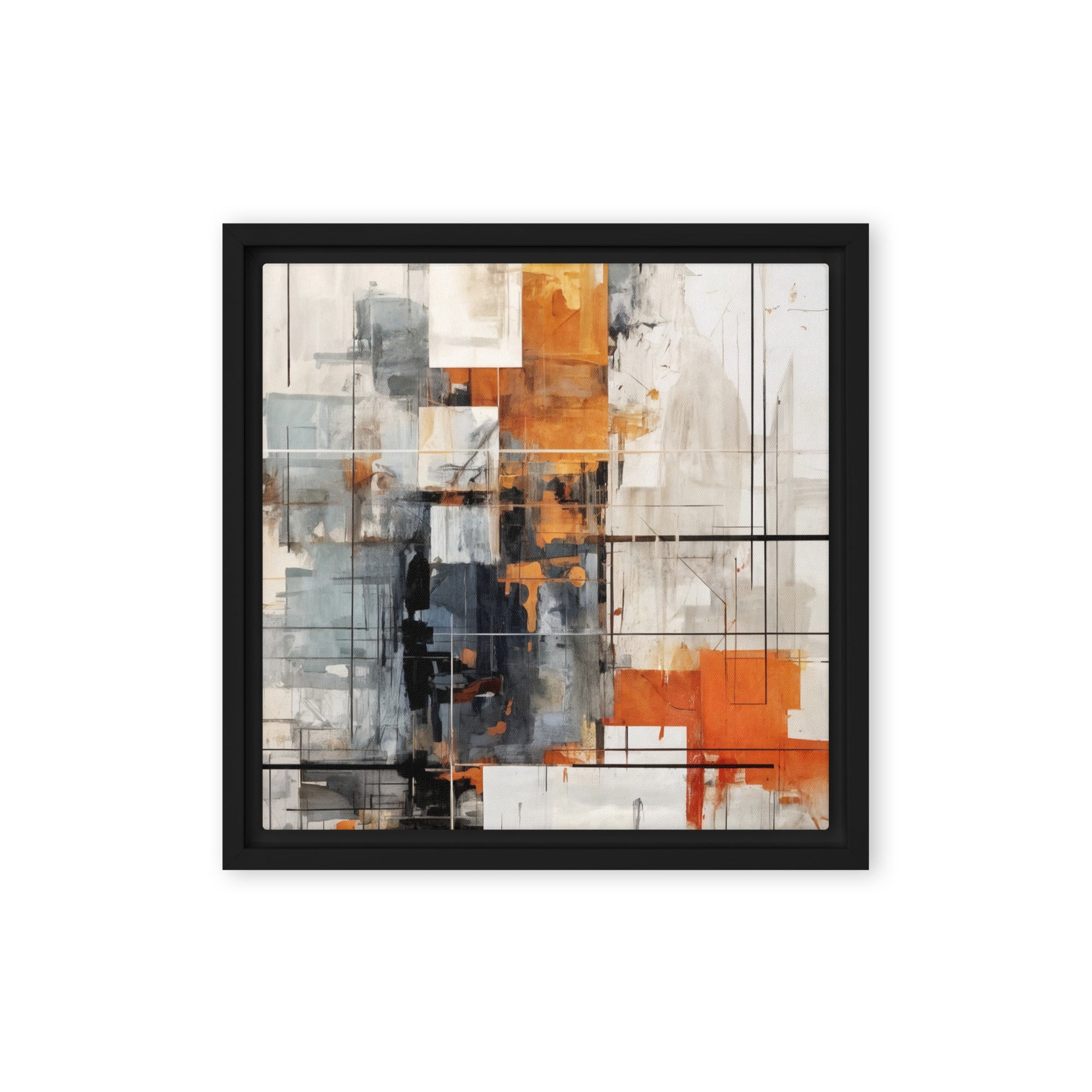 Corrupt framed canvas print product image in black frame, 20 x 28 inch large size