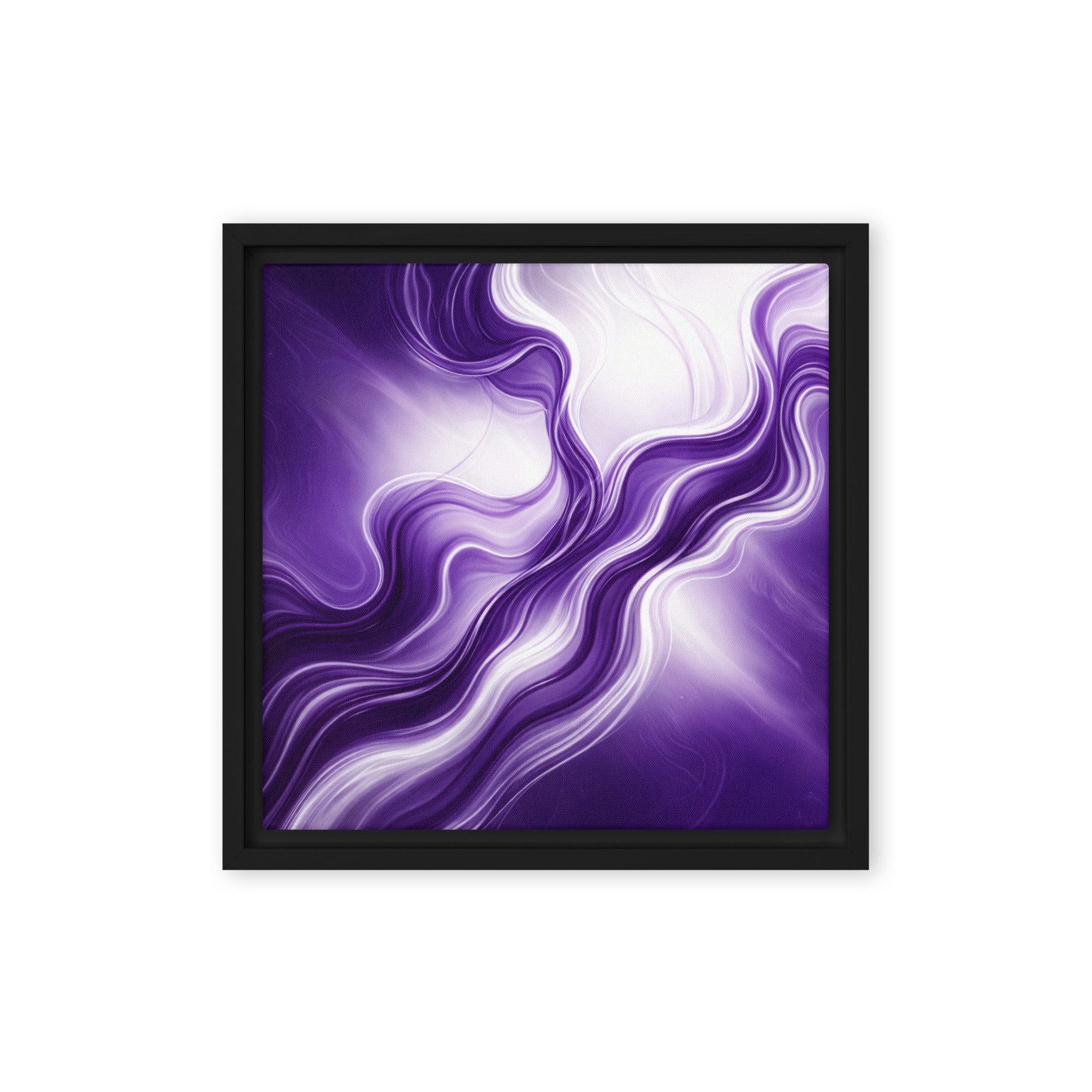 Silk wall art product image as a framed canvas print in black frame, 24 x 32 inch large size