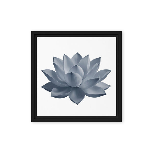 Slate IX framed canvas print shown in front view in black frame