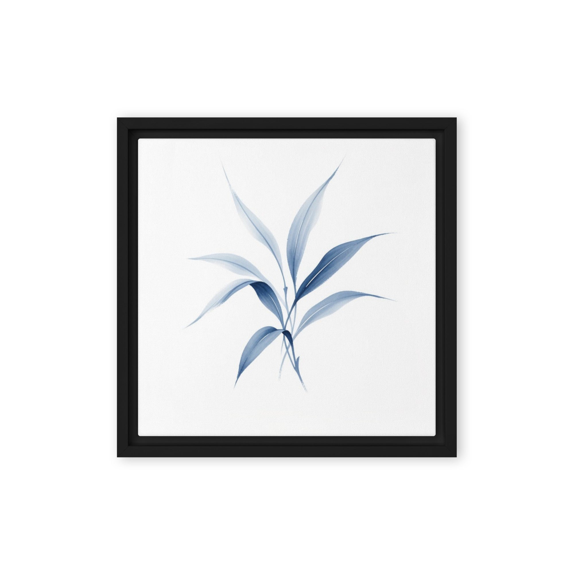 Slate XXI framed canvas print shown in front view in black frame