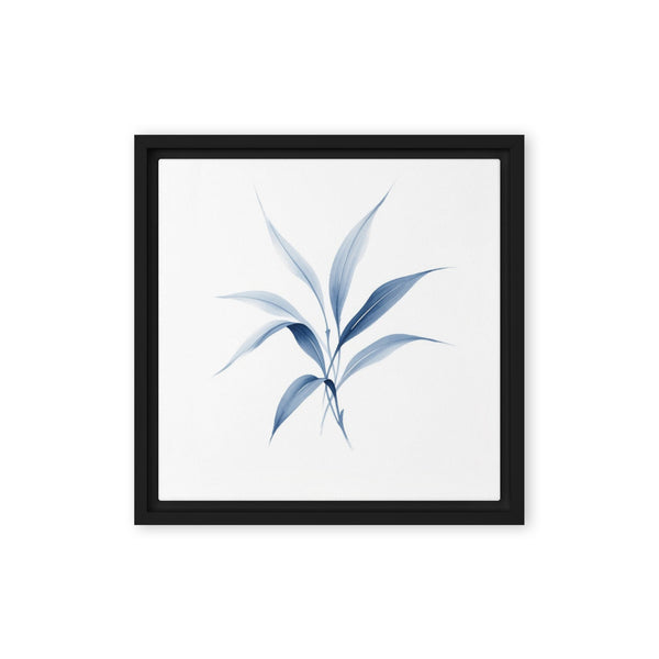 Slate XXI framed canvas print shown in front view in black frame