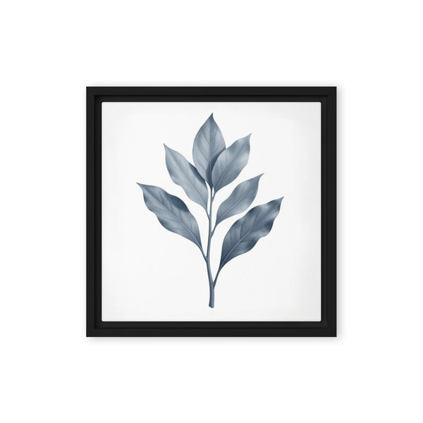 Slate XXIII framed canvas print shown in front view in black frame