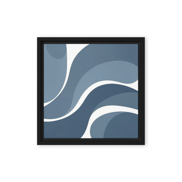Slate XXV framed canvas print shown in front view in black frame