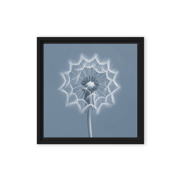 Slate XXVII framed canvas print shown in front view in black frame