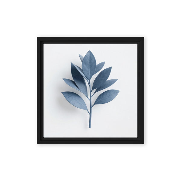 Slate XXVIII framed canvas print shown in front view in black frame