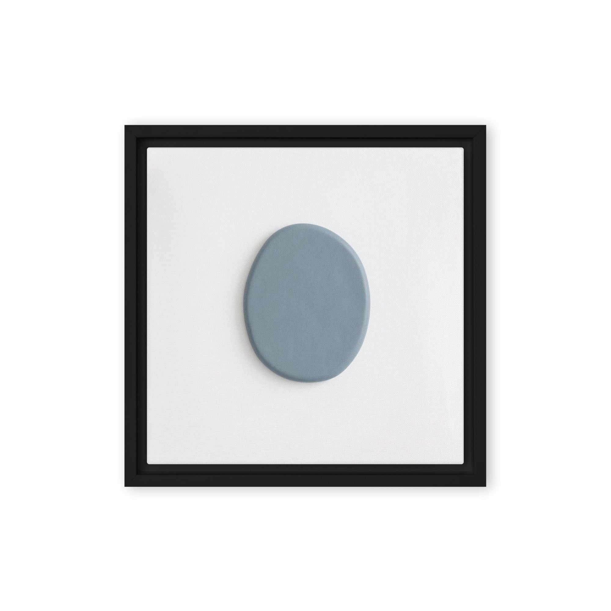 Slate XXXIII framed canvas print shown in front view in black frame