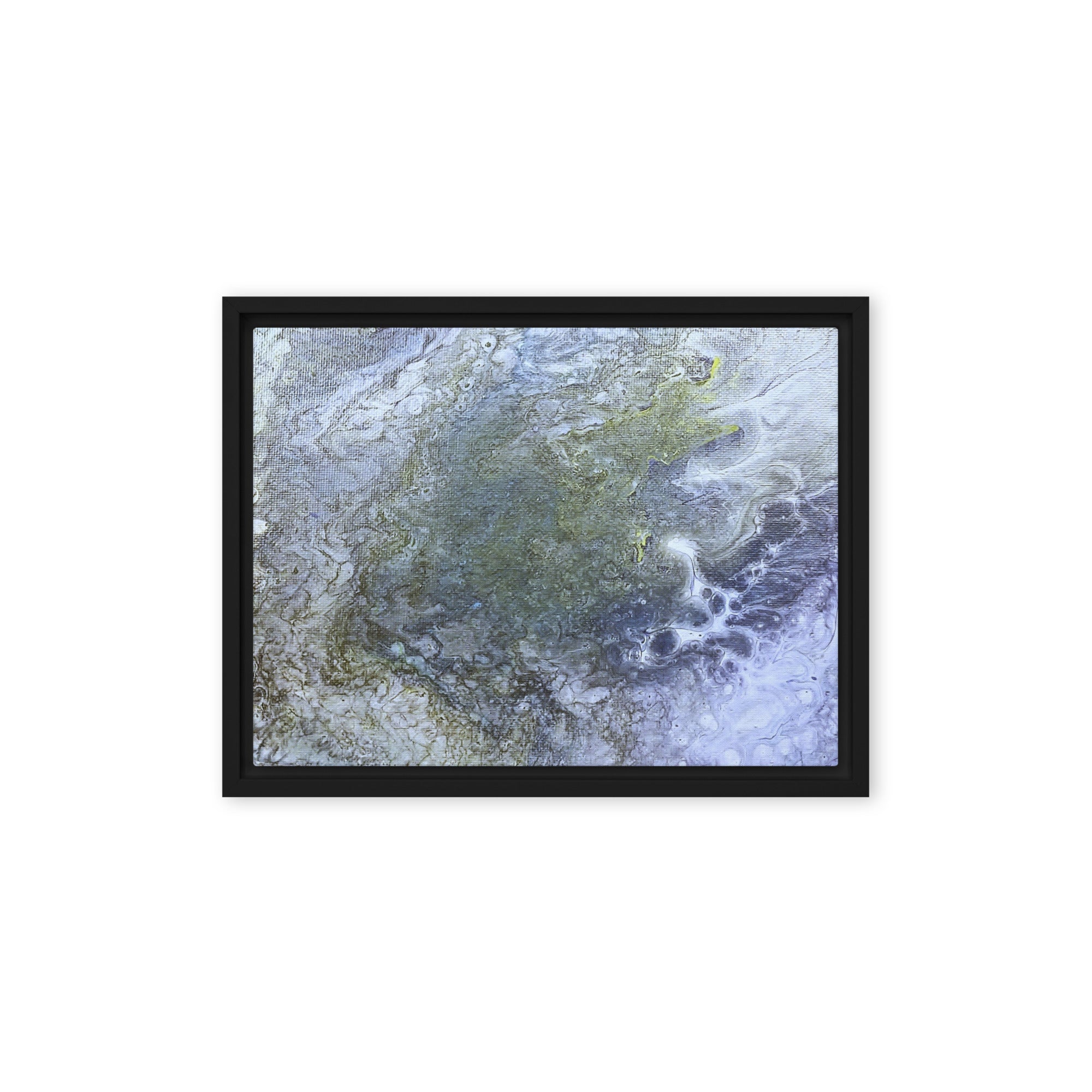 Shallows framed canvas studio series front-facing product image in black frame, 24 x 36 inch statement piece