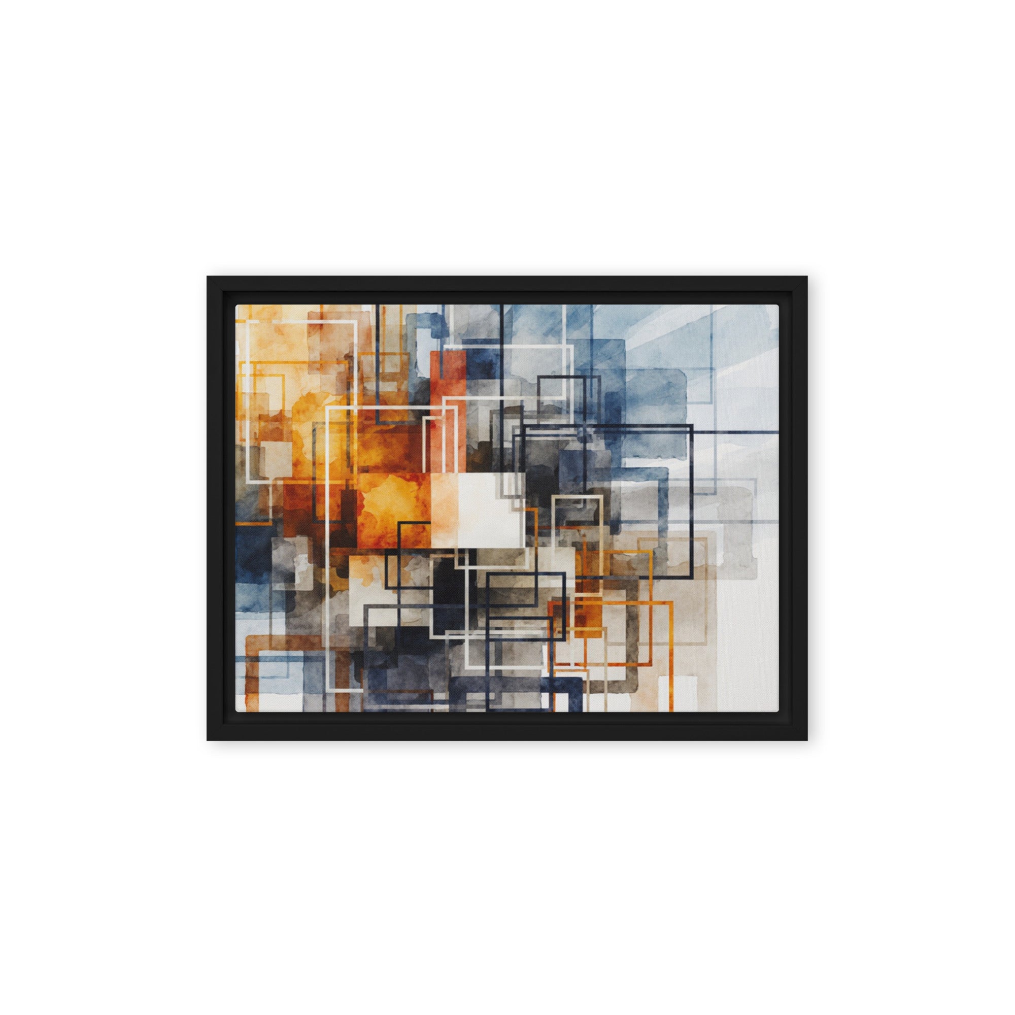 Tessera framed canvas print front-facing product image in black frame, 24 x 36 inch statement piece