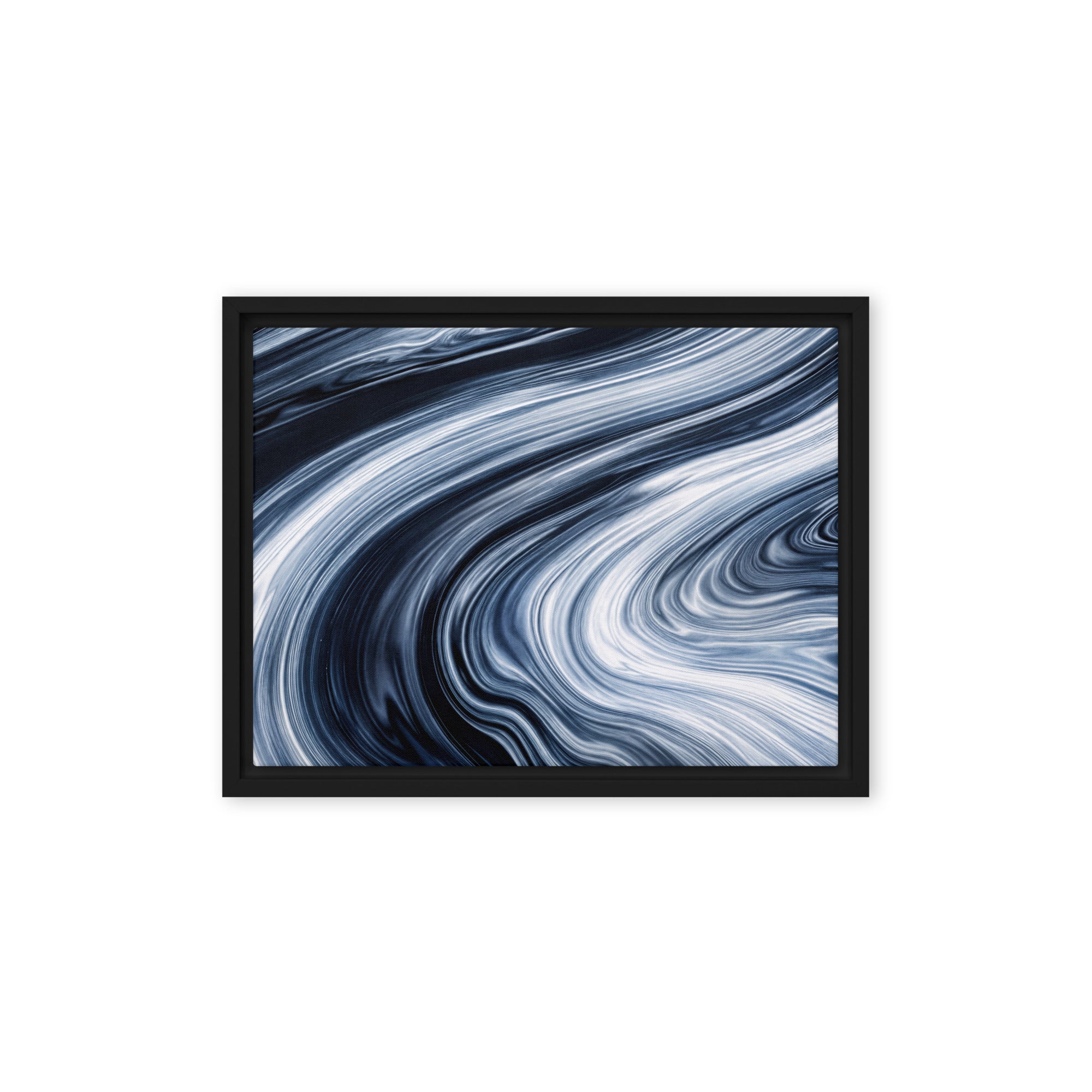 Vortex framed canvas print front-facing product image in black frame, 24 x 36 inch statement piece