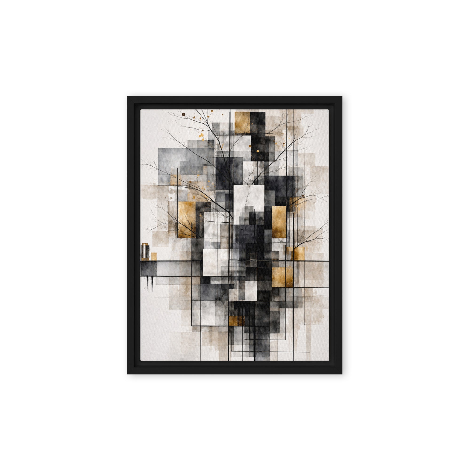 Avect framed canvas print front-facing product image in black frame, 24 x 36 inch statement piece