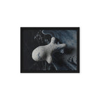 ASTEROID — Framed Canvas, Black, 12×16