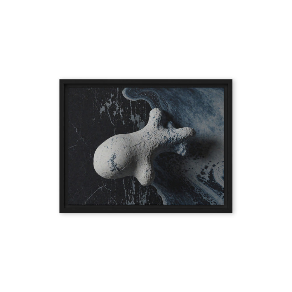ASTEROID — Framed Canvas, Black, 12×16