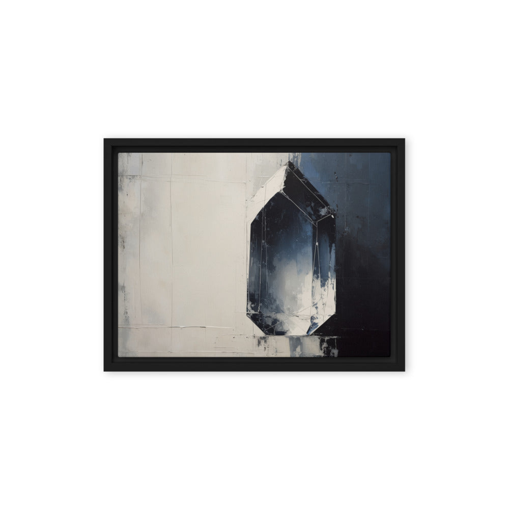 CHIP — Framed Canvas, Black, 12×16