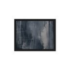ETCH VI — Framed Canvas, Black, 12×16