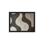 TWILL — Framed Canvas, Black, 12×16