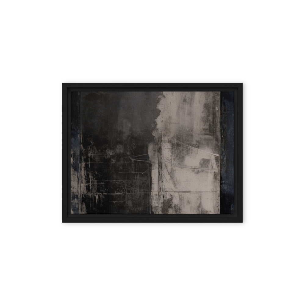 BARRIER — Framed Canvas, Black, 12×16