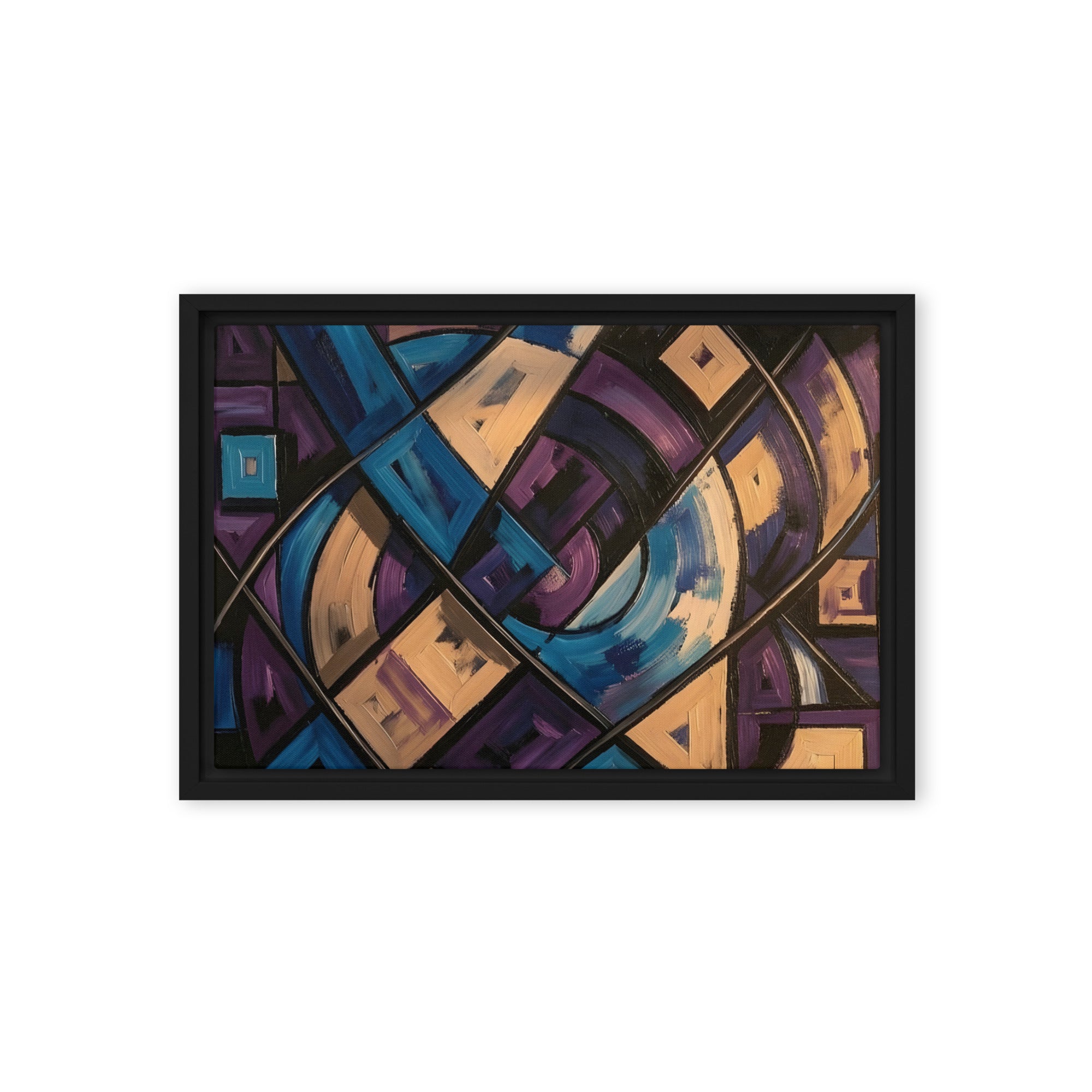 Relic framed canvas print product image in black frame, 24 x 32 inch large size
