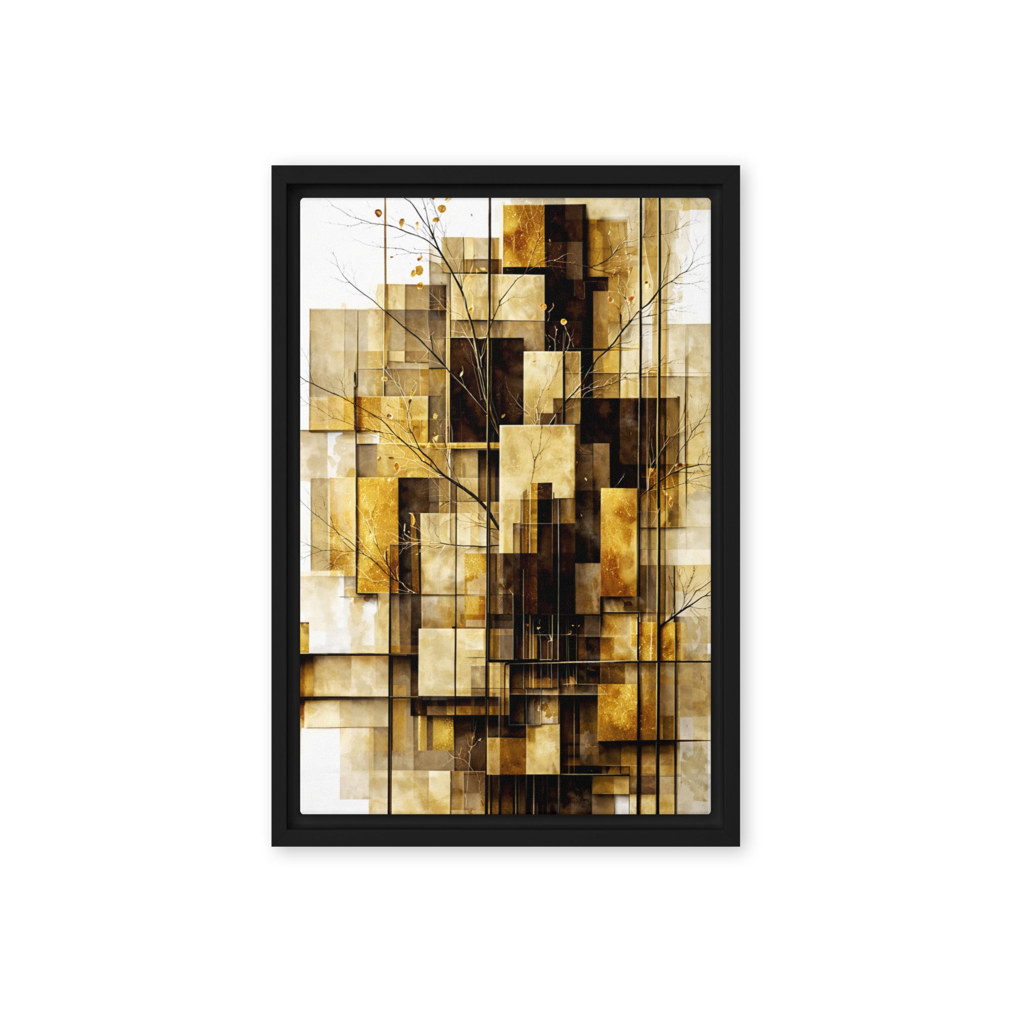 Altin framed canvas print product view in black frame, 20 x 28 inch large size