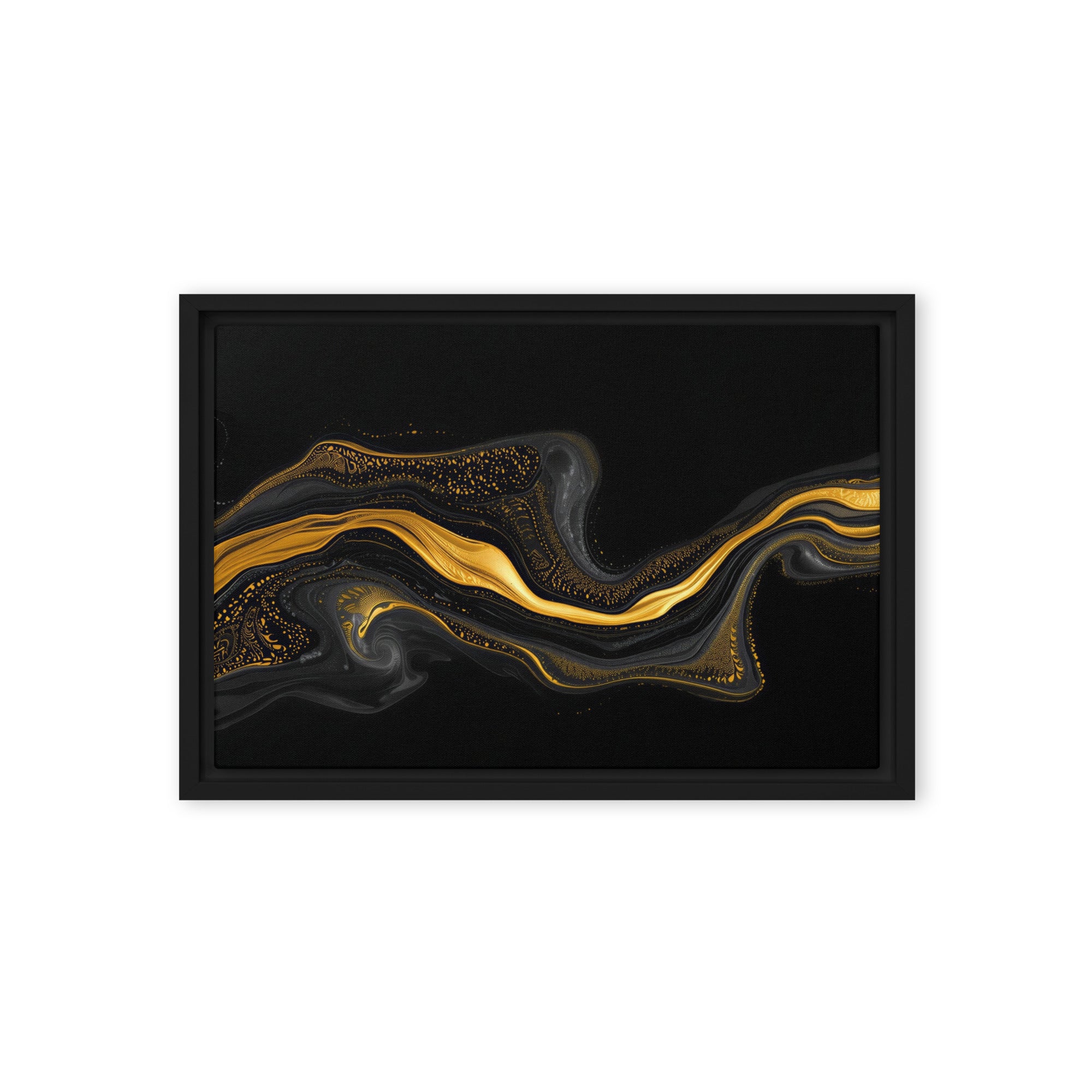 Filon framed canvas print product view in brown frame, 11 x 14 inch universal size