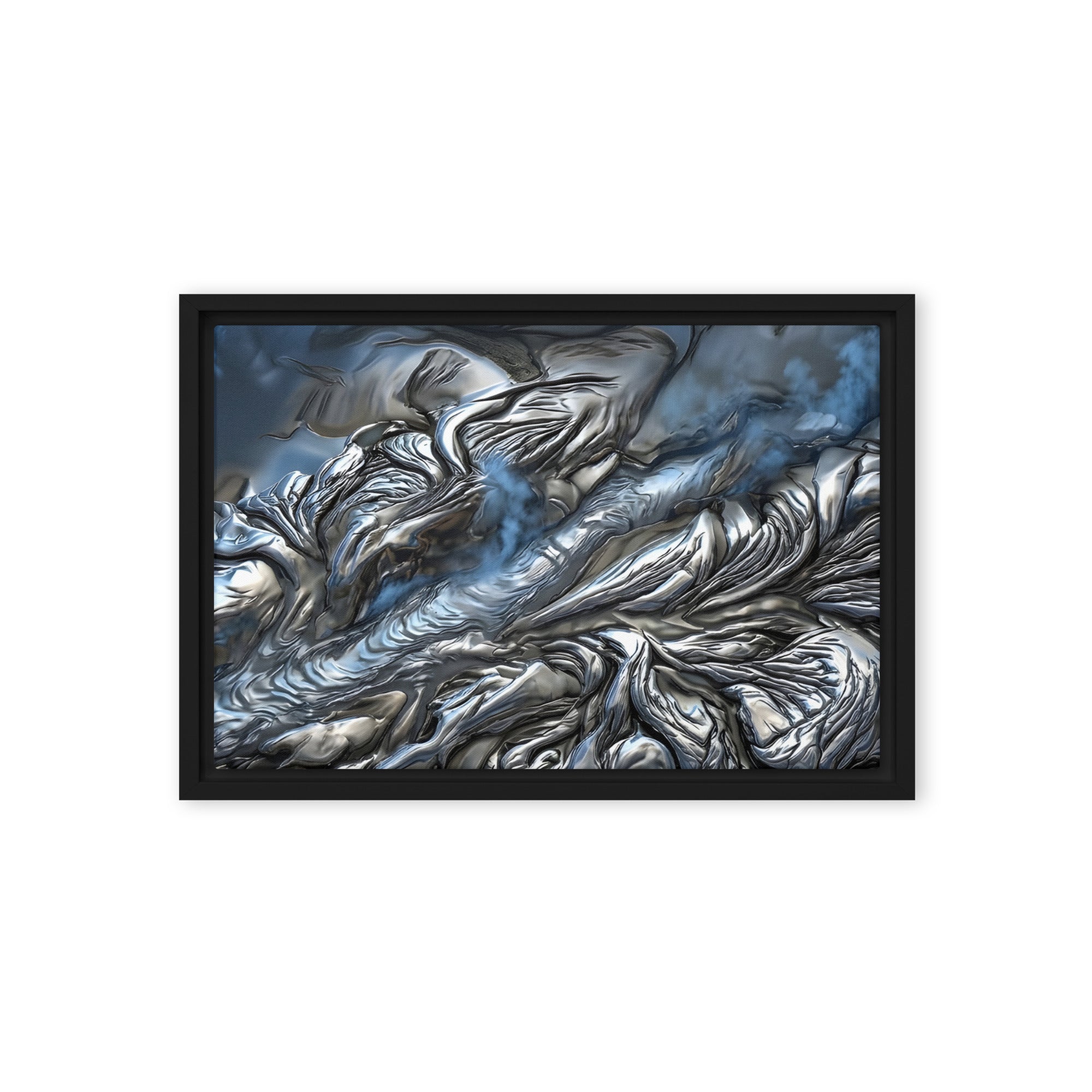 Andesite framed canvas print image for product listing in brown frame, 12 x 12 inch universal size