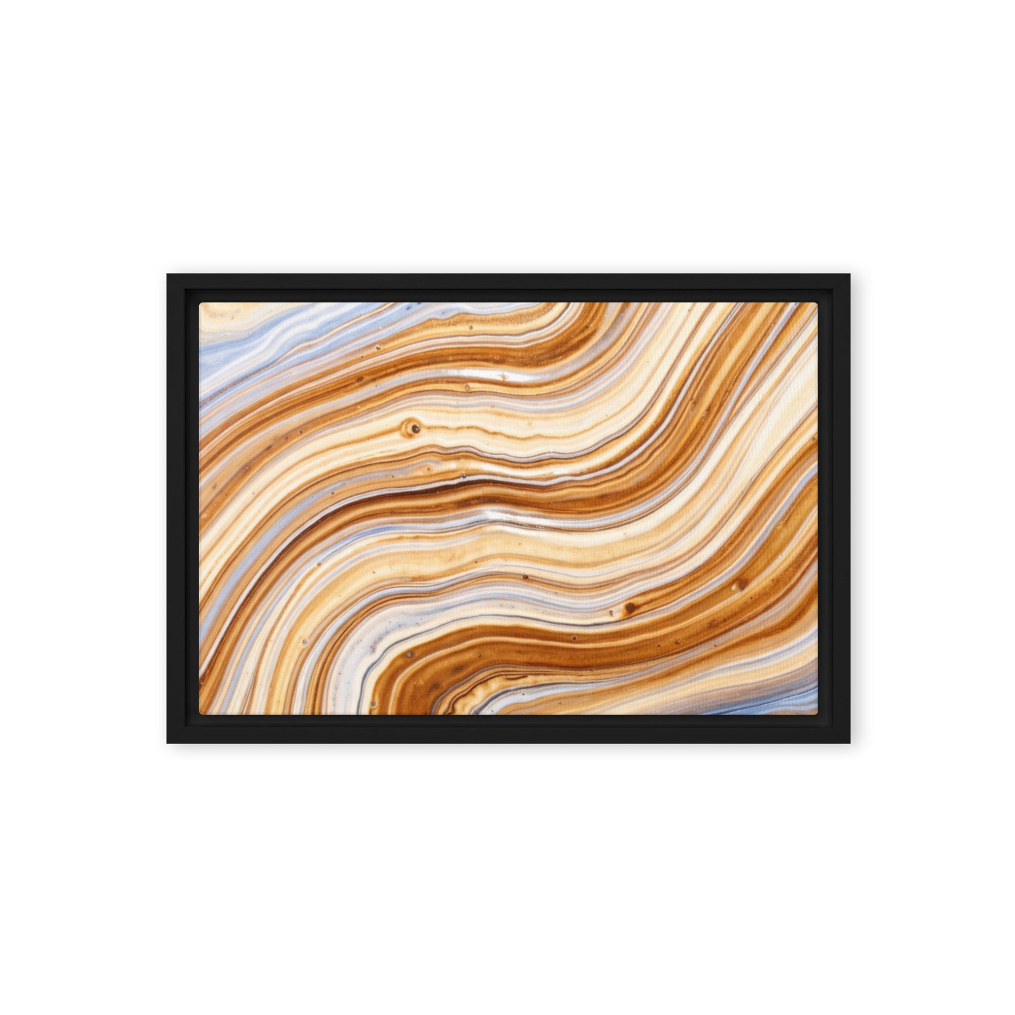 Dune framed canvas print image for product listing in brown frame, 12 x 12 inch universal size
