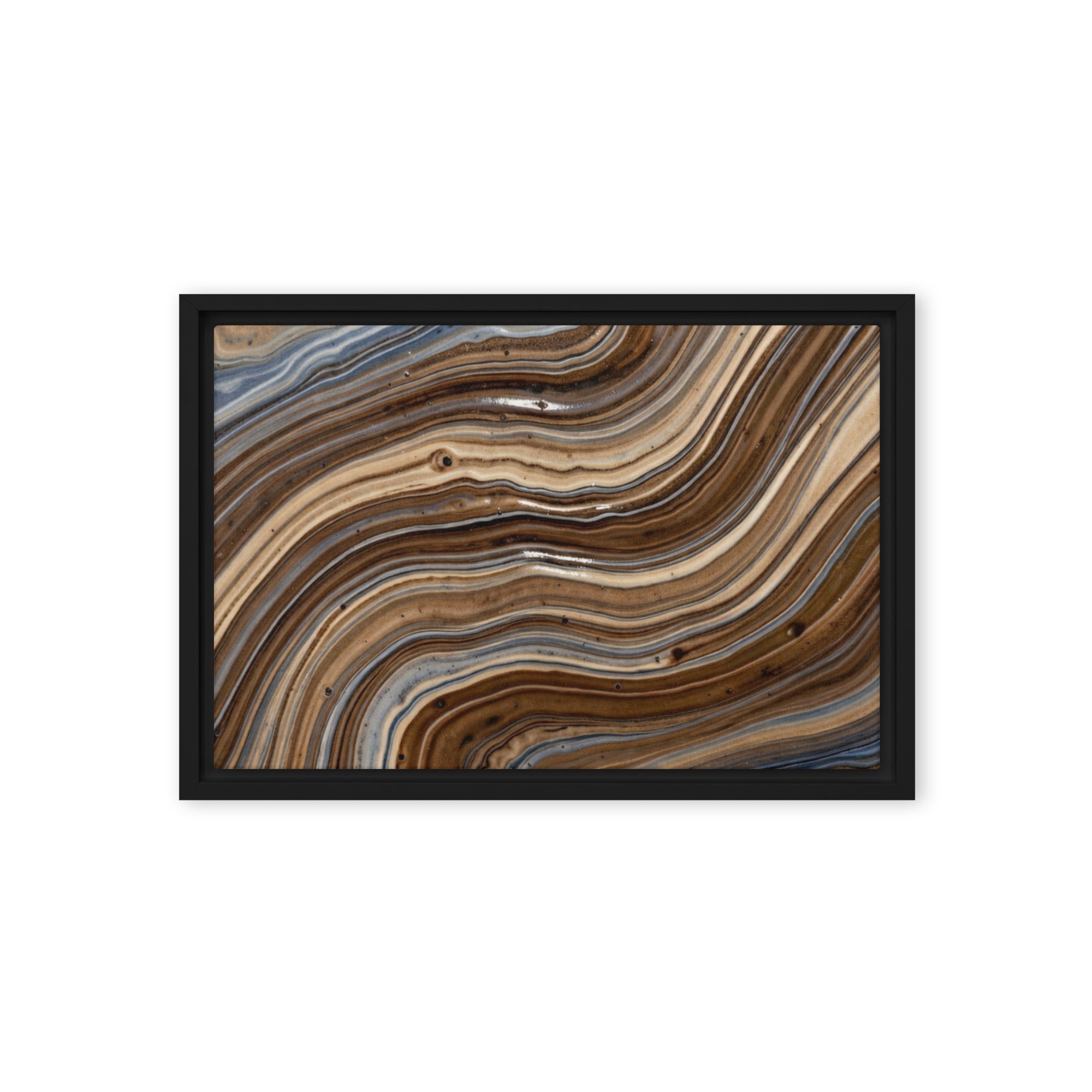 Dunes framed canvas print image for product listing in brown frame, 12 x 12 inch universal size