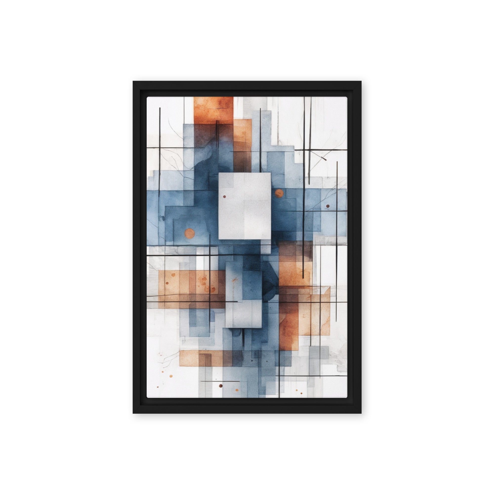 Early wall art product image as a framed canvas print in black frame, 20 x 30 inch large size
