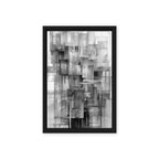 Yesterday framed canvas print front-facing product image in black frame, 20 x 30 inch large size