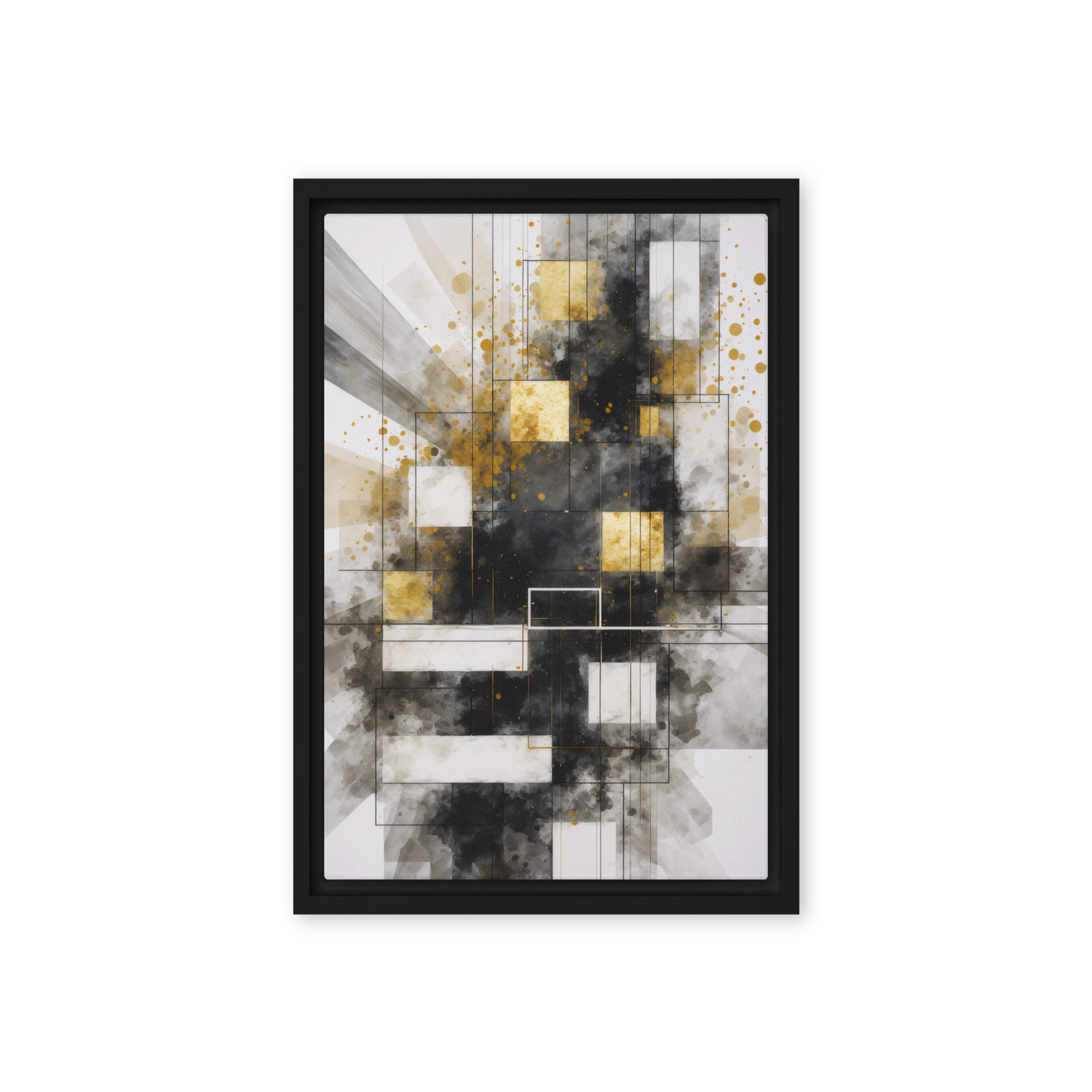 Oriana framed canvas print wall display image in brown frame, 11 x 14 inch universal size