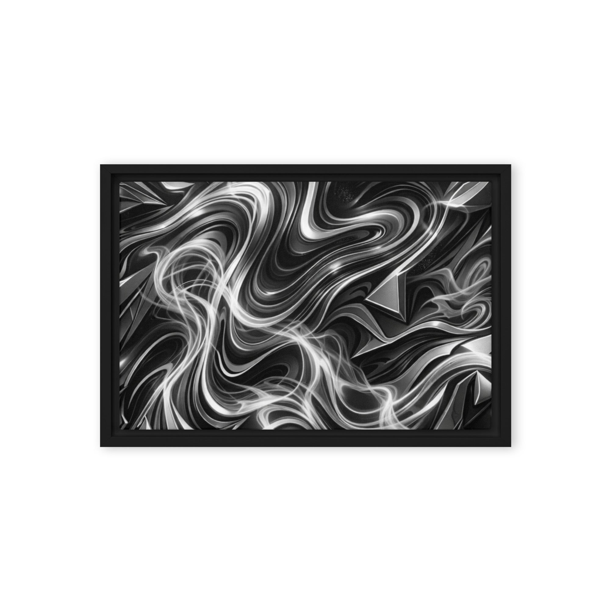 Edge framed canvas print image for product listing in brown frame, 12 x 12 inch universal size