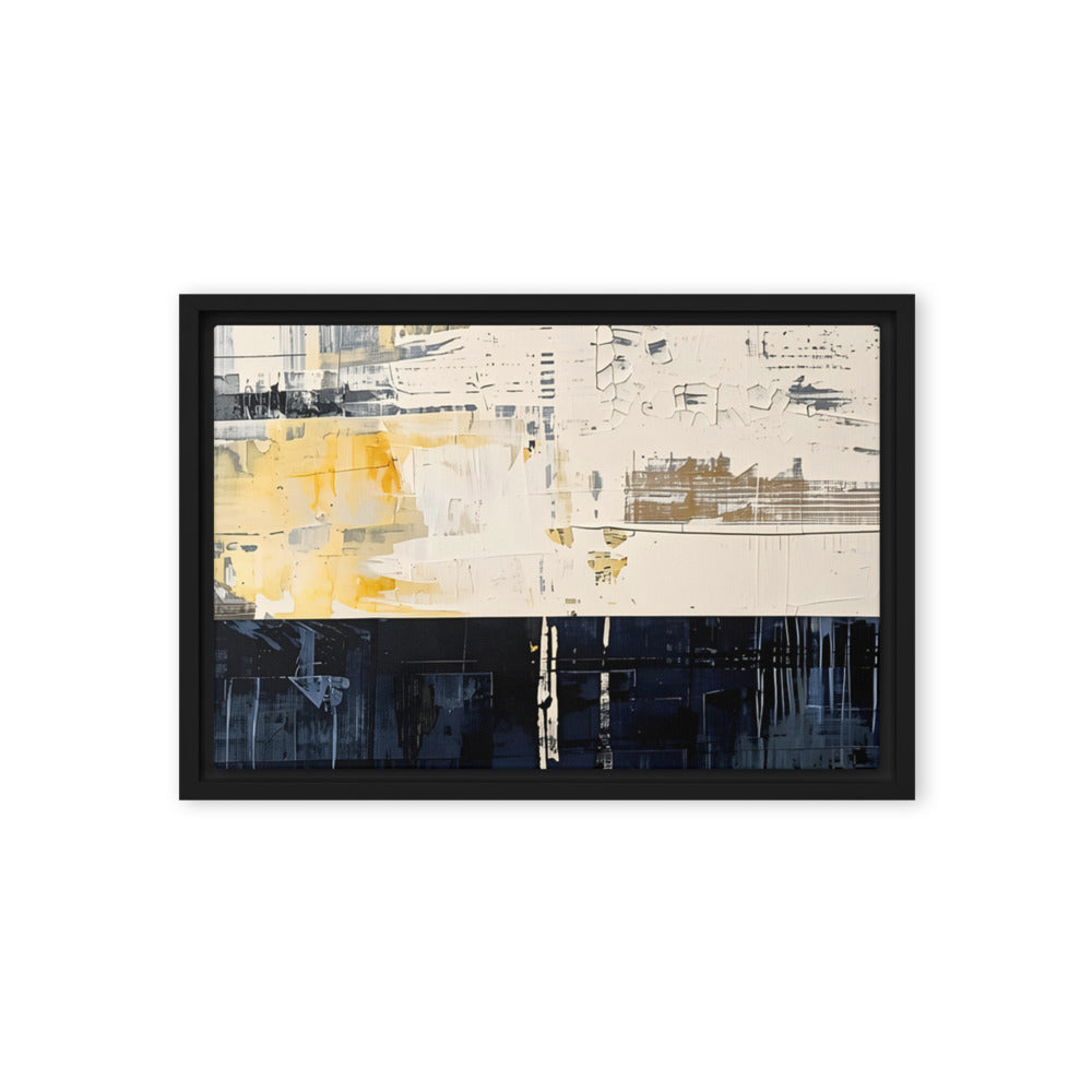 Printful official Framed Canvas mockup - Black / 12″×18″