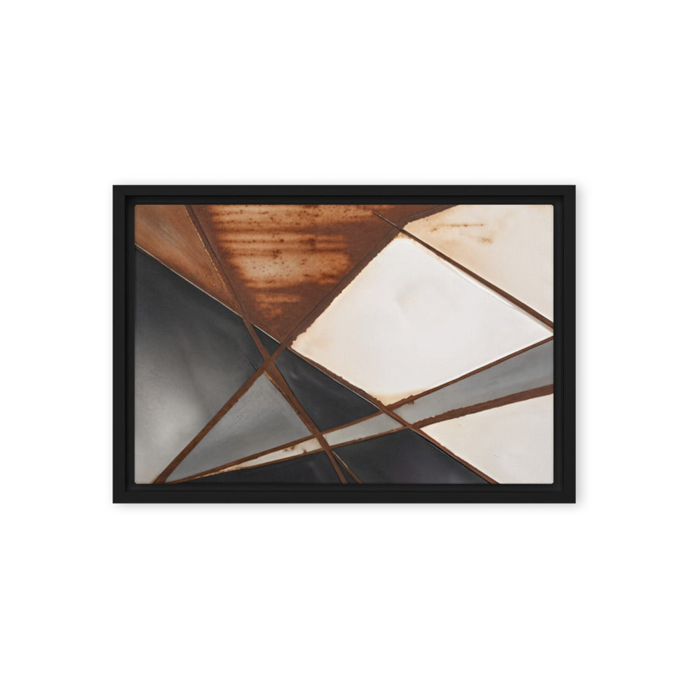 Printful official Framed Canvas mockup - Black / 12″×18″