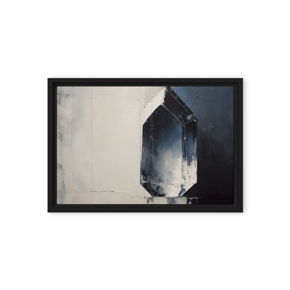 CHIP — Framed Canvas, Black, 12×18
