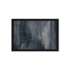 ETCH VI — Framed Canvas, Black, 12×18