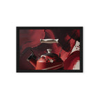 CARAFE — Framed Canvas, Black, 12×18