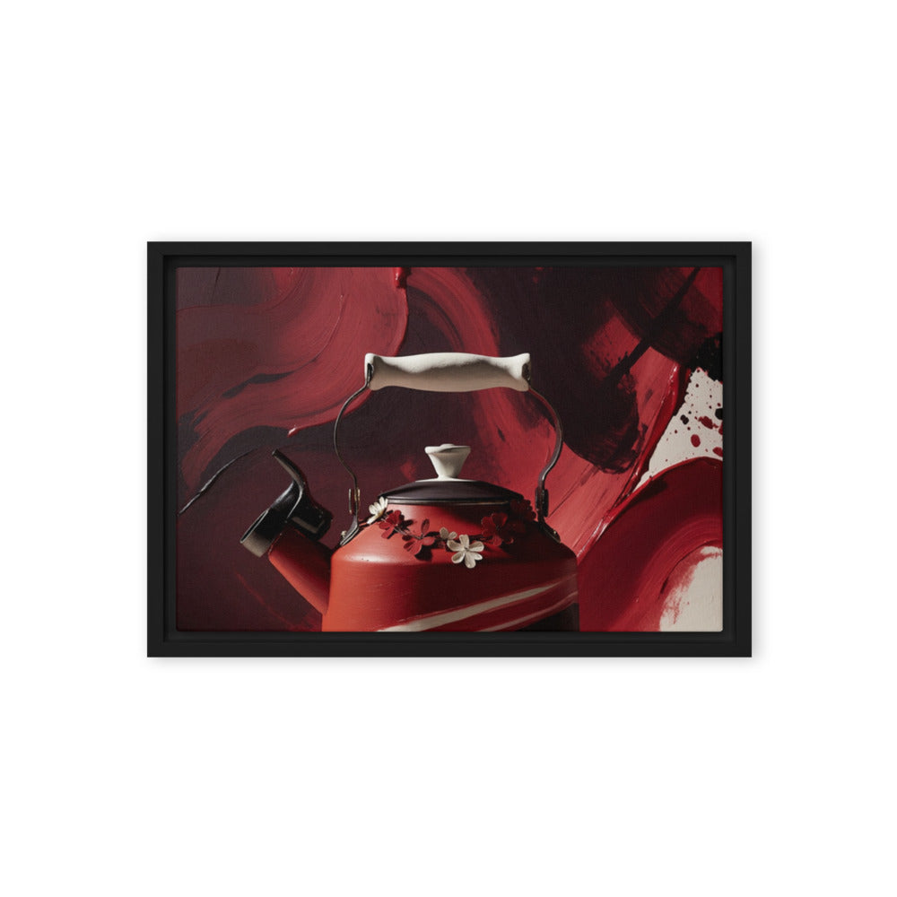 CARAFE — Framed Canvas, Black, 12×18