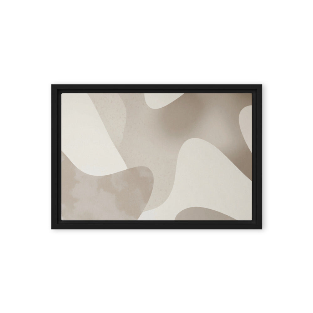 JACQUARD — Framed Canvas, Black, 12×18