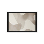 JACQUARD — Framed Canvas, Black, 12×18